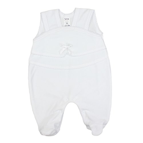 Baby Taufanzug 3-tlg. Set Strampler Jäckchen Mütze Nicki Taufkleidung Junge Taufkleider Mädchen - 4