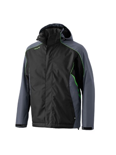 erima Uni Winterjacke Style, Schwarz / anthrazit / grn, S, 906120