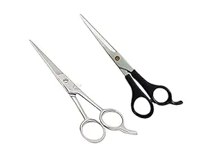 Fllik Hair Cutting and Trimming Thinning Scissors (Hair Scissors Combo)