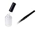 LIFECART White Peel Off Liquid Nail Tape Peel Off Base Coat Nail Art Liquid Palisade with Tweezers