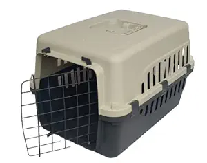 Petlicious & More? IATA Approved 50 cm Flight Cage for Small Puppies & Dogs I Pet Carrier I Cat Carrier I Dog Carrier (Size - D50 Cmx H32 cm x W35 cm)