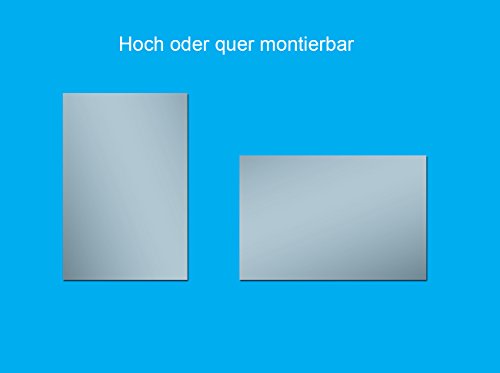 Bricode Süd Wandspiegel Badspiegel verschiedene Größen ohne Beleuchtung. Rahmenlose moderner Spiegel, Badezimmerspiegel ohne Licht (o) 75cm x 50cm : ohne Seitenleisten) - 2