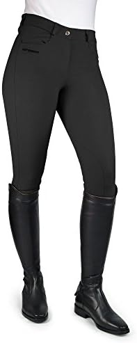 Whitaker Womens/Ladies Horbury Self Seat Breeches (30 inches) (Black)