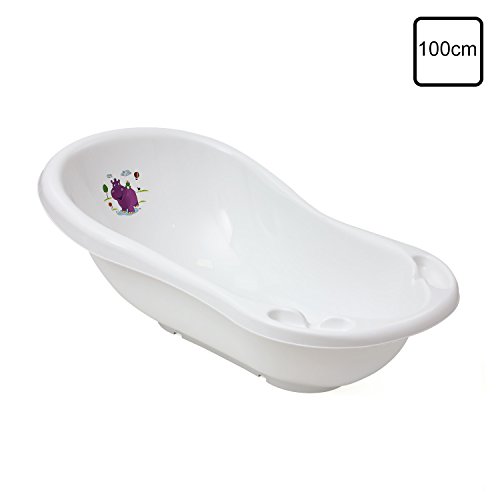 Baby Badewanne XXL Hippo weiß 100 cm ohne Stöpsel! - 3