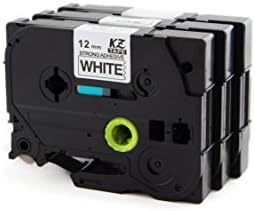 HOUSEHOLD 3 Roll TZ-S231 Print Label Tape Cassette P-Touch Compatible for Brother TZe-S231 Extra Strong Laminated Adhesive Printing Machines Black on White 12mm x 8m Maker