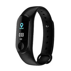 Infinizy M3 Smart Band Fitness Tracker Watch Heart Rate with Activity Tracker Waterproof Body Heart Rate Monitor LED Touchscreen with 1 Year Warranty