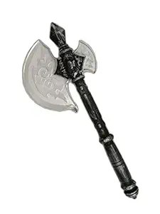 BookMyCostume Parashu Battle Axe Ganesha Pharsa Fancy Dress Costume Accessories for Kids Free Size Silver/Black