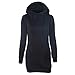 Produktbild TianWlio Damen Hoodie Frauen Feste Beiläufige Sweatshirt Taschen mit Kapuze Pullover Lange Hülsen Spitzenbluse