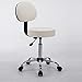 Produktbild HUINING Chaise De Bureau Pivotante, Fauteuil Ergonomique, Siège Confortable, Montage Facile Hauteur Réglable Coussin Épais Respirable Roulette En PU À Faible Bruit,White
