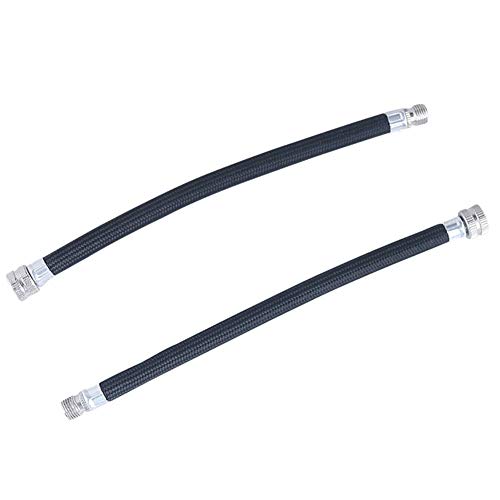 Preisvergleich Produktbild Joloy Fahrradpumpe Verlängerungsrohr 2Pcs Schrader Ventil Inflator Verlängerungsschlauch Luftpumpe Rohr für Fahrradzubehör