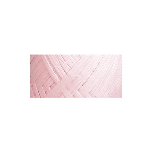 RAYHER 52002254 Premium Papierbast, aus 100% Holzfaser, Knäuel 75 m, zartrosa - 2