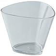 Alpha Basics 2oz (50ml) Small Transparent Plastic Dessert Cups Triangle (Pack of 20)