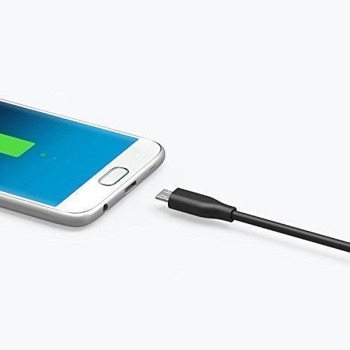 [Pacco da 2 cavi] Anker PowerLine Cavo Micro USB (180 cm) - Cavo Ultra Durevole con Fibra di Aramide, Resistente a PiÃ¹ di 5000 Piegamenti. Per Smartphone Android Samsung, Nexus, LG, Motorola e altro ancora