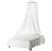 HENGSONG White /Pink Mosquito Net Bed Canopy Polyester 5.5 Meter x 2 Meter Insect Protection (White)