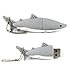 Price comparison product image YooUSB 4GB Novelty Cool Grey Shark USB Flash Key Pen Drive Memory Stick Gift UK