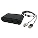 Produktbild Gamecube NGC auf WIIU Controller Adapter für Nintendo Switch/für WiiU Super Smash Bros/PC USB, 4 Port Gamecube Connection Tap Converter, kein Treiber erforderlich (schwarz) Controller Schwarz