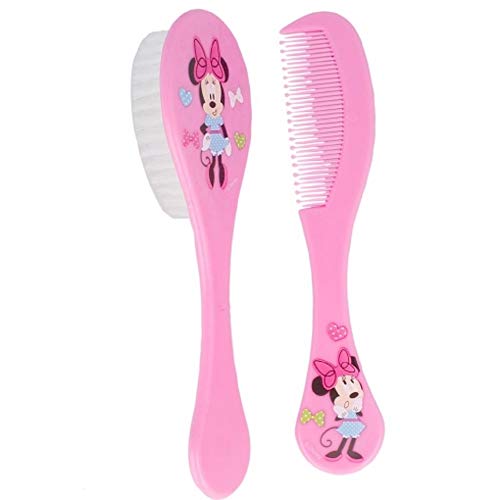 Preisvergleich Produktbild ALMACENESADAN 1703496031 - Dinsey Mickey Mouse pinkes Kamm- und Pinselset