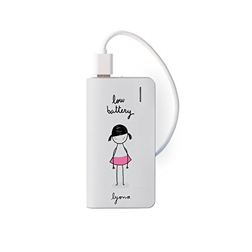 Tan Tan Fan Lyona Batería Externa 4000 mAh - Diseño Low Battery, Compacta y Conexión Micro USB