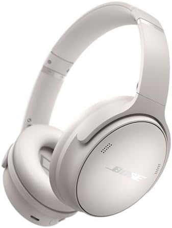 Bose QuietComfort Headphones Cuffie con Cancellazione del Rumore Wireless e Bluetooth 5.1 Over-ear con Durata della Batteria Fino a 24 Ore, Bianco Fumo