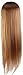 24" Cosmetology Mannequin Head 100% Synthetic Hair Brown Color, Practice Training Hair Styling Mannequin Head