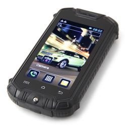 YINGJIE Mini Z18 sbloccato Smartphone Android 4.0.4 Dual SIM Dual Core antiurto telefono 2.45 pollici mobile antipolvere impermeabile (nero)