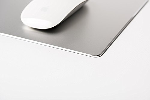Mousepad kompatibel mit Apple iMac passenden hellgrau silber Farbe, rutschfeste Mauspad - 3