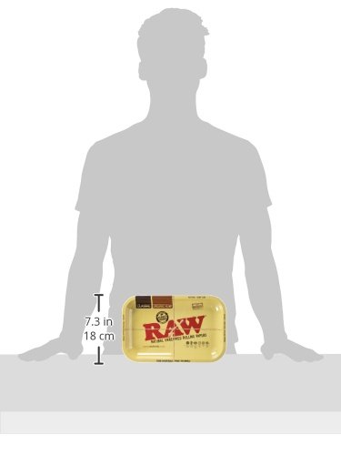 RAW Metal Rolling Tray (smoll 17.5 x 27.5 cm) - 2