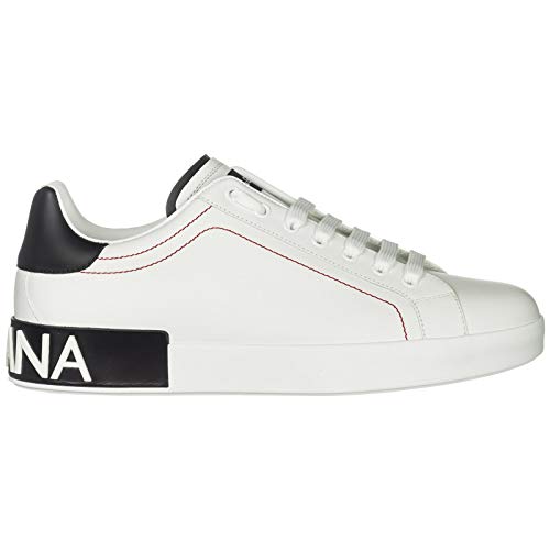 Dolce&Gabbana Portofino Zapatillas Deportivas Hombre Bianco/Nero 42 EU