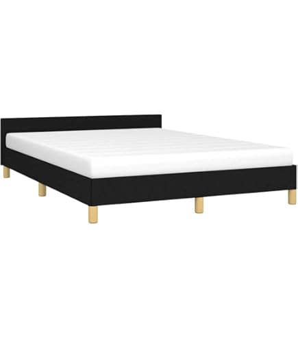 Bedframe met hoofdeinde wit 200x200 cm
