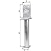 Produktbild #1 T-Pfostenträger 130x300x80x90mm Stahl roh feuerZN m. Steg,z.Einbetonieren GAH VPE 1 STÜCK