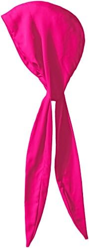 Hats for You Women's Short Tail Chemo Head Wrap, Fuchsia, One Size