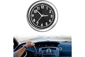 Montres à Quartz de Voiture, Horloge de Voiture, Horloge de Tableau de Bord de Voiture, Horloges à Évent Voiture, horloge à quartz avec aiguilles lumineuses, pour tableau de bord de voiture