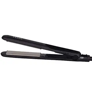 VEGA Keratin Glow Hair Straightener With Adjustable Temperature & Keratin-Infused Long Floating Plates (VHSH-21), Black