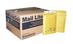Mail Lite GOLD-  100 Sobres acolchados con burbujas Tamaño A/000 (110mm x 160mm)