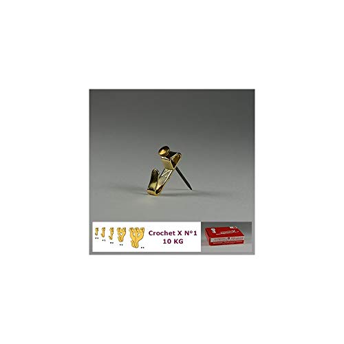 CROCHET X N°1 jusqu'à 10 kg : Boite de 10