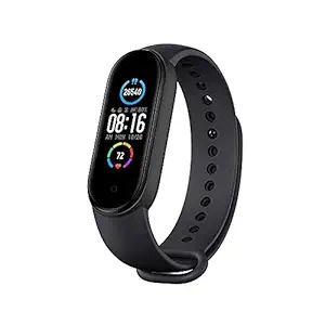 HUG PUPPY M5 01 Smart Band Fitness Watch Heart Rate with Activity Tracker Waterproof Resistend Body Fitness Band for Men and Women Functions Like Steps Counter Pressure