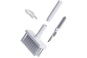 NAUXIU Spazzola per la Pulizia Della Tastiera,Spazzola per Tastiera,kit per la Pulizia DellaTastiera 5 in 1,per la Pulizia Della tastiera Spazzola per la Pulizia Della Polvere Delle cuffie Bluetooth