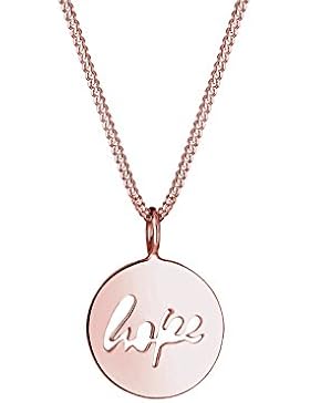 Elli Damen-Kette mit Anhänger Wordings Hope-Schriftzug 925 Silber
