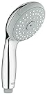 GROHE 28578001 New Tempesta 100 Hand Shower 4 Sprays, Rain O2, Rain, Massage, Jet