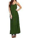 ❤️ Casual Stil: Dank dem loosen Design sind die lange sexy Blumenkleid ideal für Freizeit, Reisen und Urlaub. Verstellbare Träger bietet hohe Tragekomfort, und nicht schwül.