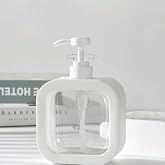 YunHan 400 ml Dikd&ouml;rtgen Banyo Mutfak Sıvı Sabunluk Bulaşık Lavabo Deterjanlık,Tezgah &Uuml;st&uuml; Dikd&ouml;rtgen Banyo Mutfak Sıvı Sabun