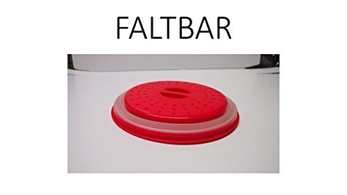 NEU bei Amazon die faltbare Tellerabdeckhaube rot 27 cm endlich Platz in der Küche und im Geschirrspüler einfach leicht zu reinigen von Conny Clever®