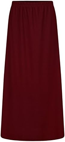 Girls Kids Child Long Maxi Skirt Elasticated Waist Modest Abaya Stretch Skirts 7-14 Years