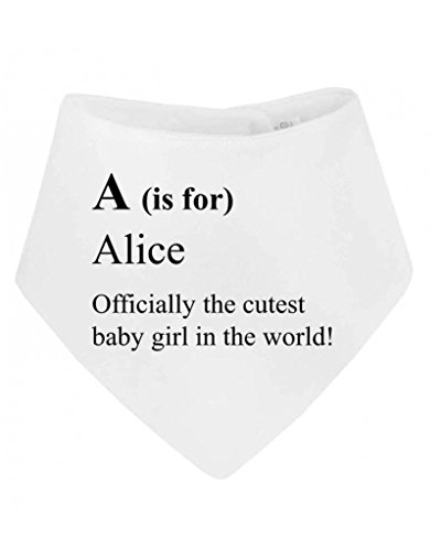 Letter Is For Name Personalised Dictionary Definition Cute Custom Bandana Baby Bib