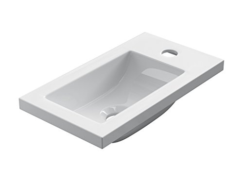 STARBATH PLUS Lavabo Incasso Resina 40 x 22 cm Per Arredo Bagno