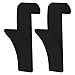 Produktbild homeXpert MSV 141412 Haken für Heizkörper Metall schwarz 2 teilig 6,4 x 9,8 x 2,5 cm