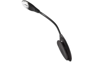 dragonaur-home decor 1 mini luz LED de lectura blanca con clip LED portátil, luz de lectura de libros de viaje, lámpara de lectura con clip para el hogar, dormitorio, aleatoria