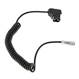 Länge: 35-60cm perfk D Tap- Netzkabel Stromversorgungskabel Stromkabel Feder Ladekabel für Blackmagic Pocket Cinema Camera 4k