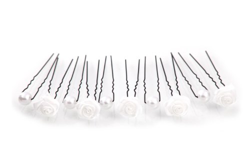 10tlg. Braut – Haarschmuck Set – Brauthaarschmuck | Set-2-S – Weiß - 2