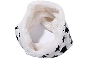 ZUMUii Butterme Forro Polar de Felpa Unisex de Invierno Forro Polar Pañuelo de Cuello Estrella Bufanda de Cuello Estampado